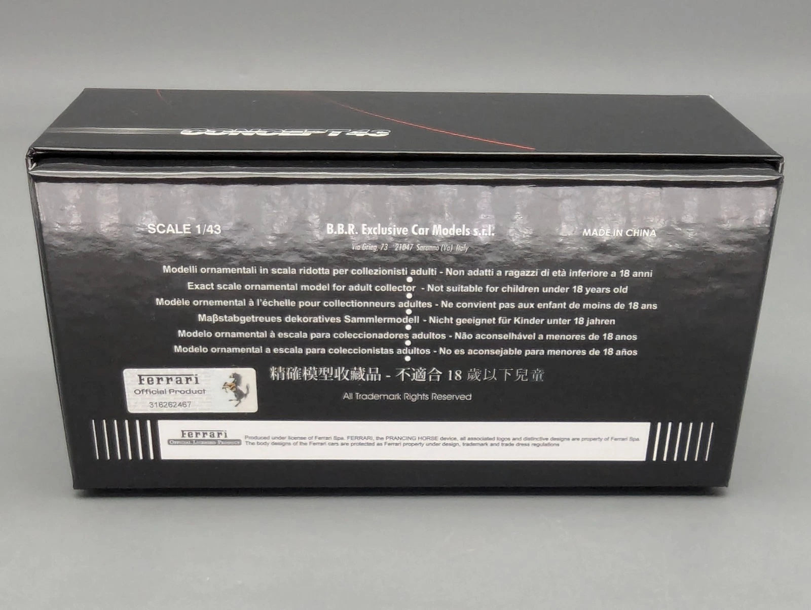 Modellautos 1:43 BBR Concept43 Ferrari 488 Pista RHD Blu TdF Ltd 01/20 OVP