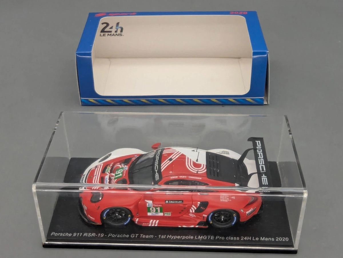 Modellautos 1:43 Spark S7983 Porsche 911 RSR-19 1.Pole 24h Le Mans 2020 #91 OVP