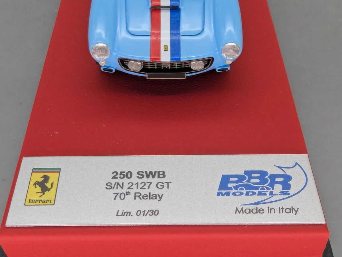 Modellautos 1:43 BBR Ferrari 250 SWB 70th Anniv. 2017 S/N 2127 GT 01/30 OVP