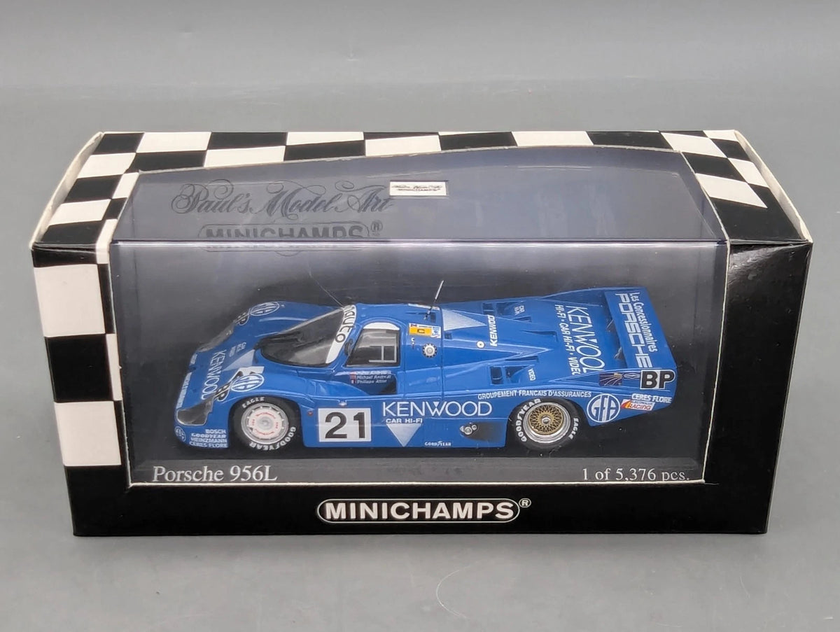 Modellautos 1:43 Minichamps Porsche 956L 24h Le Mans 1983 #21 Andretti u.A. OVP
