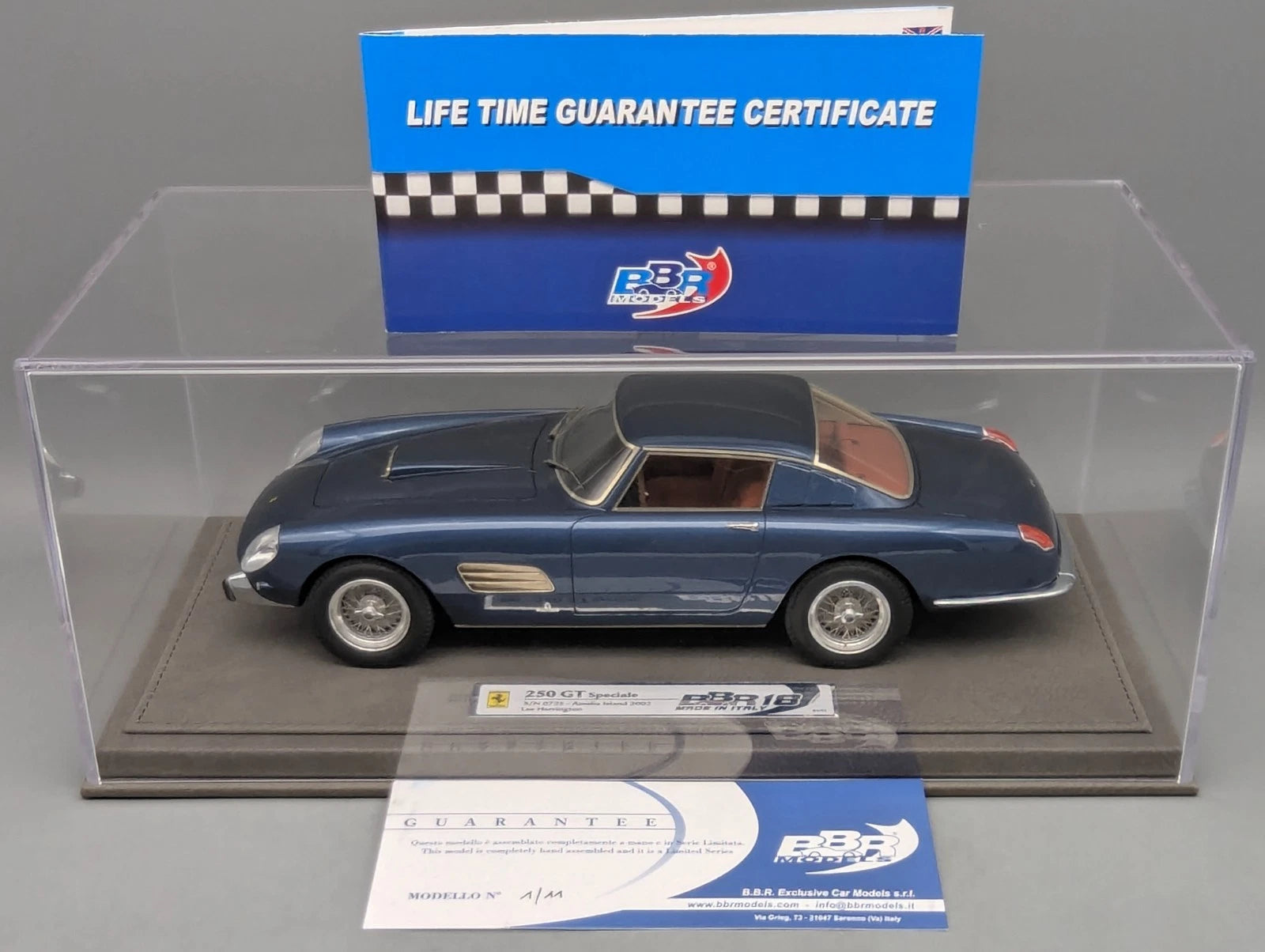 Modellautos 1:18 BBR Ferrari 250 GT Speciale Lee Herrington 2002 Ltd 01/11 OVP