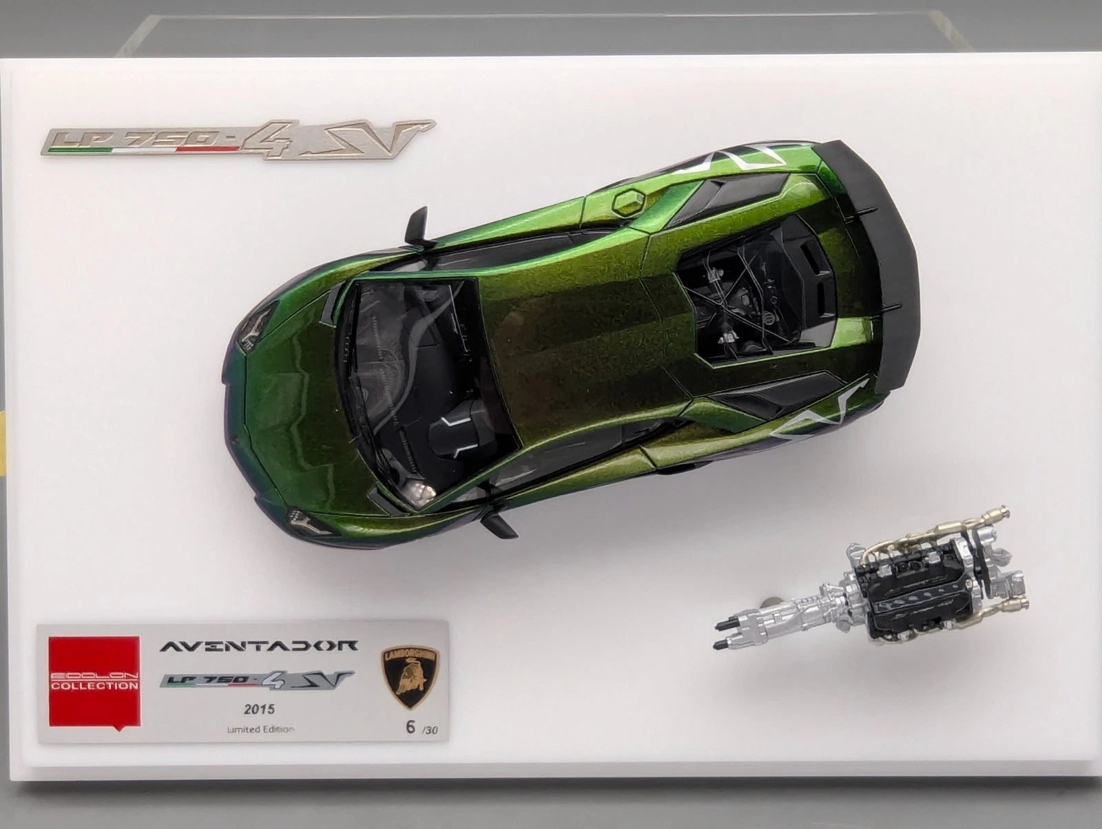 Eidolon Make Up 1:43 Lamborghini Aventador LP750-4 SV 2015 Engine Set 06/30 OVP
