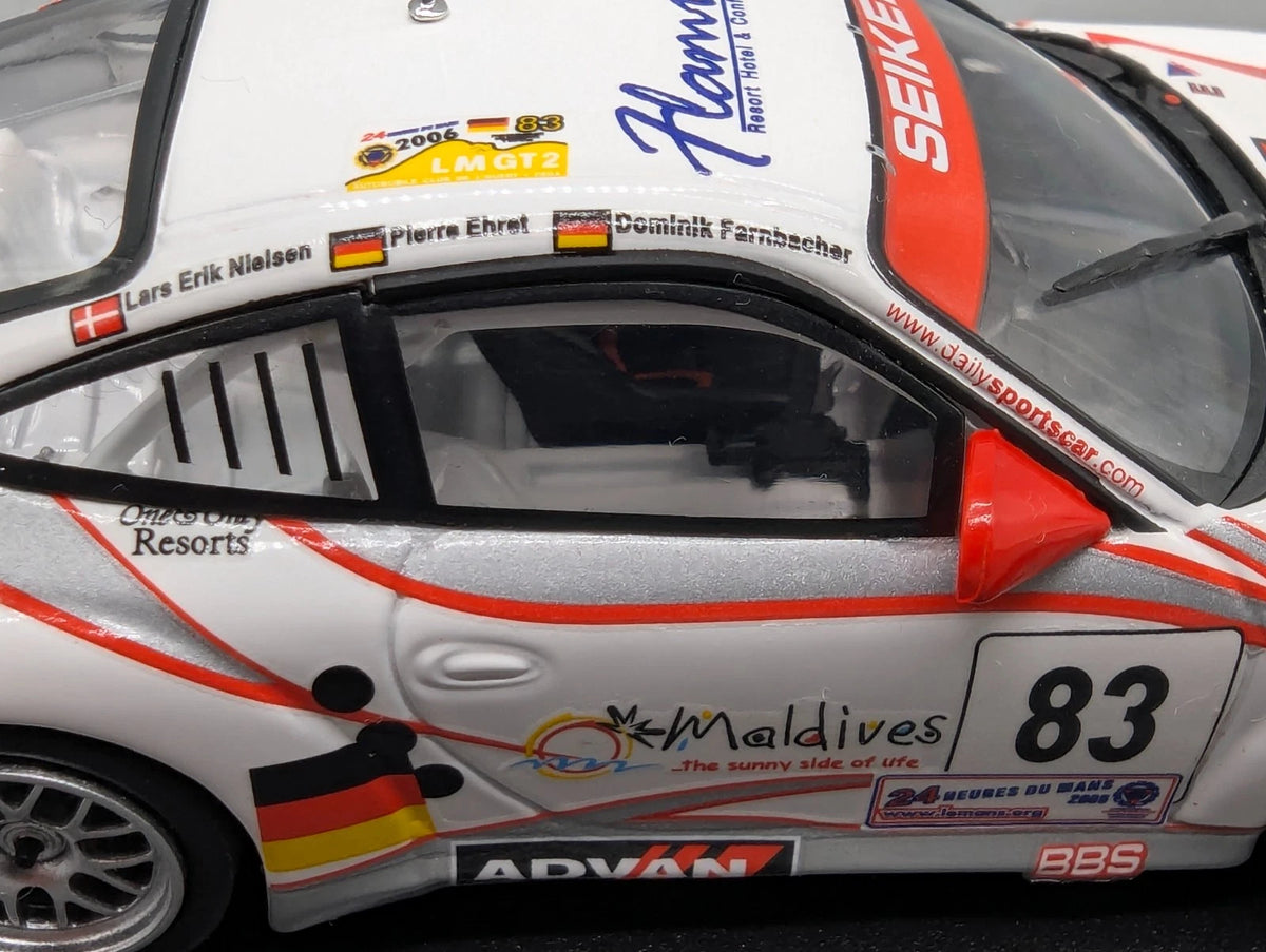Modellautos 1:43 Minichamps Porsche 911 996 GT3 RSR 2. LeMans GT2 2006 #83 OVP