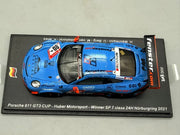 Modellautos 1:43 Spark Porsche 911 GT3 Cup Winner SP7 class 24H Nürburgring +OVP