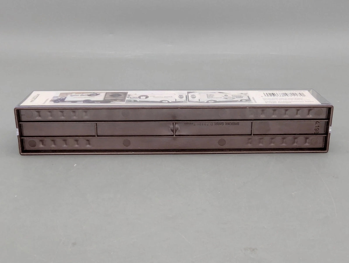 Lkw Modell H0 1:87 Brekina Mercedes Benz L 322 Koffer Lastwagen mit Anhänger OVP