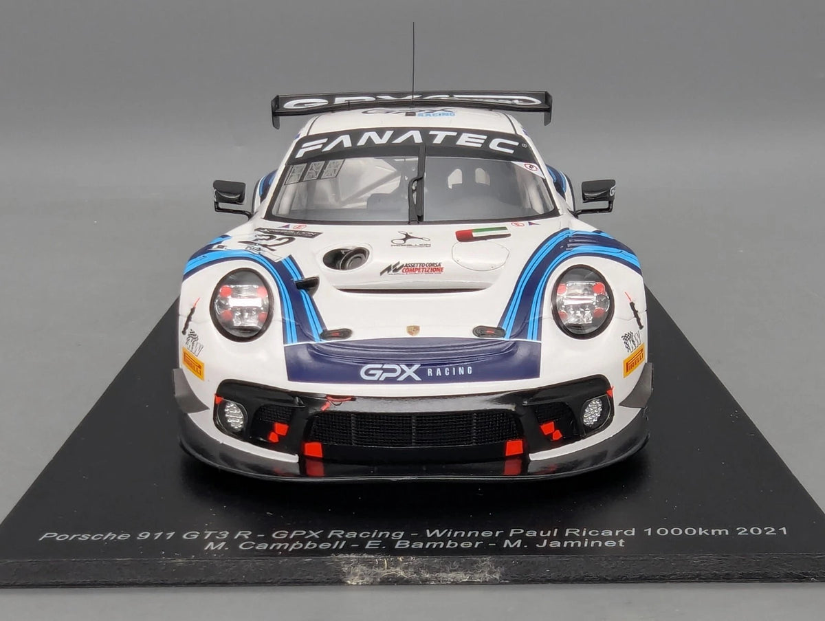 Modellautos 1:18 Spark 18SP129 Porsche 911 GT3 R WINNER 1000km 2021 #22 mit OVP