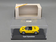 Modellautos 1:43 Schuco Opel Speedster Gelb mit Dealer OVP