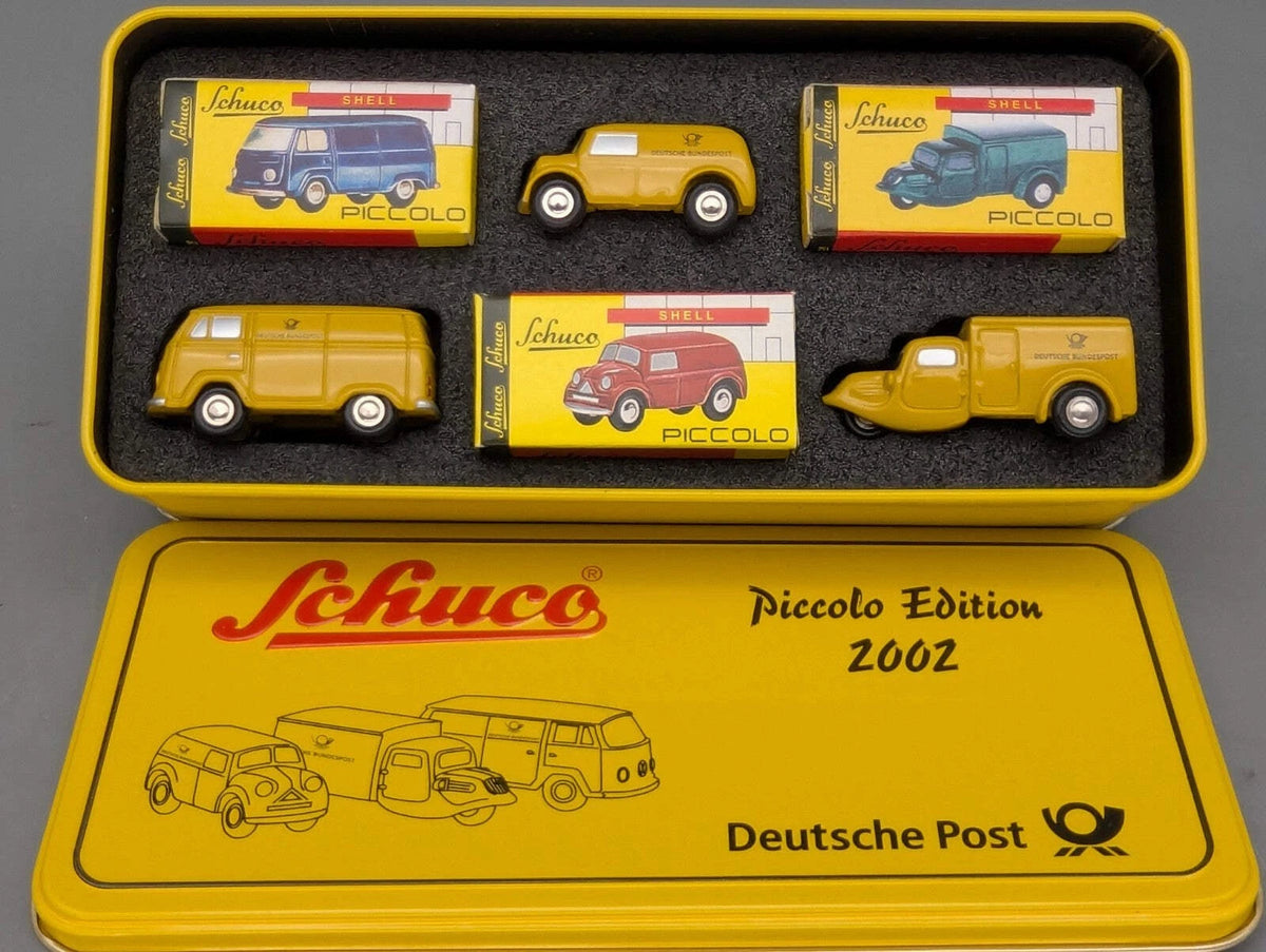 Modellautos 1:90 Schuco Piccolo-Set Deutsche Post 2002 3-teilig mit OVP