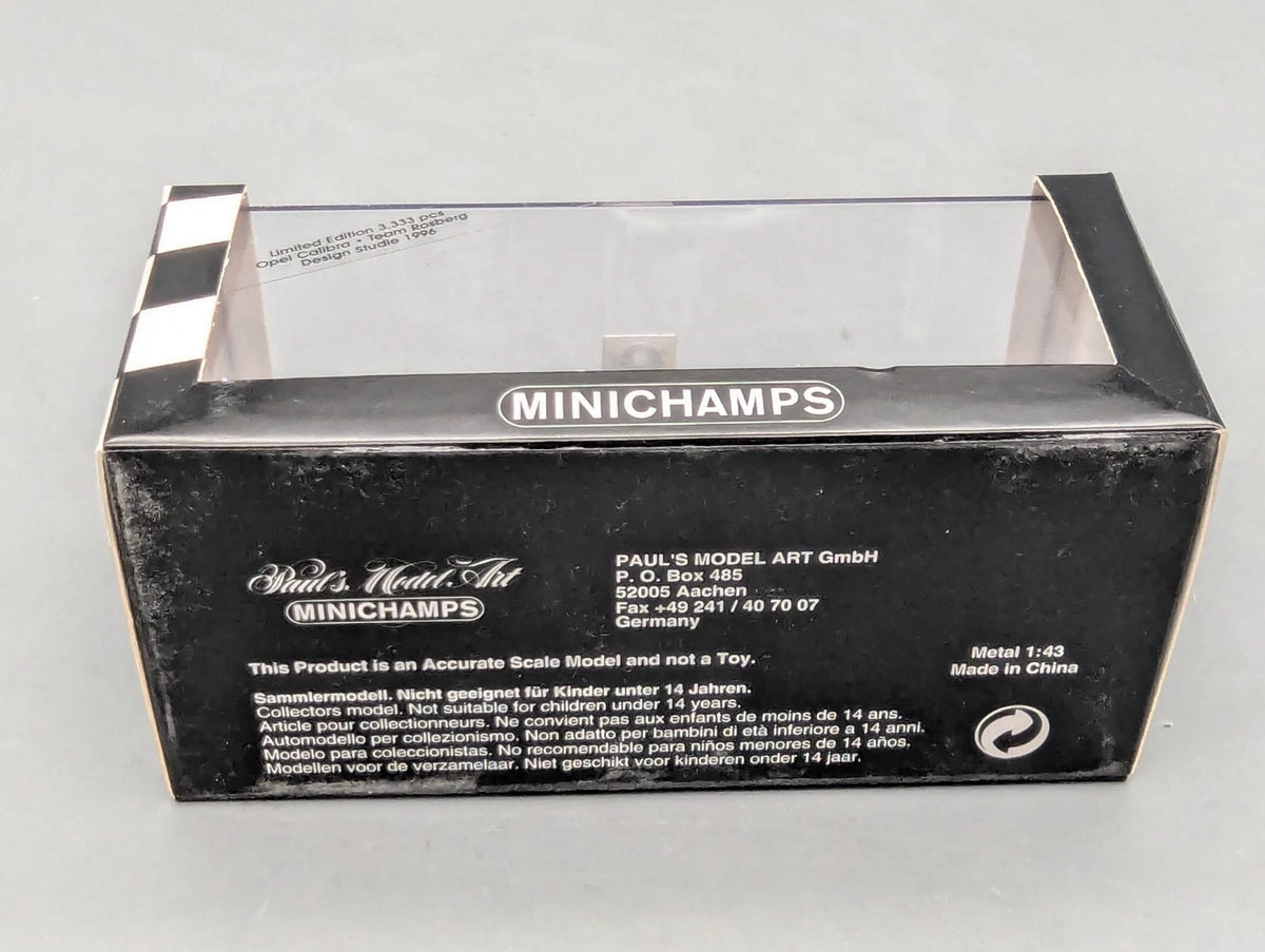 Modellautos 1:43 Minichamps Opel Calibra Design Sketch ITC 1996 Letho mit OVP