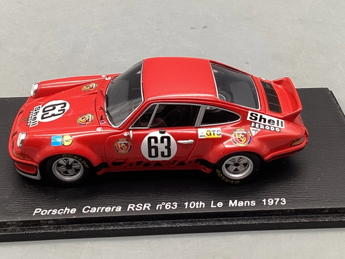 Modellautos 1:43 Spark Porsche Carrera RSR Le Mans 1973 #63 mit OVP