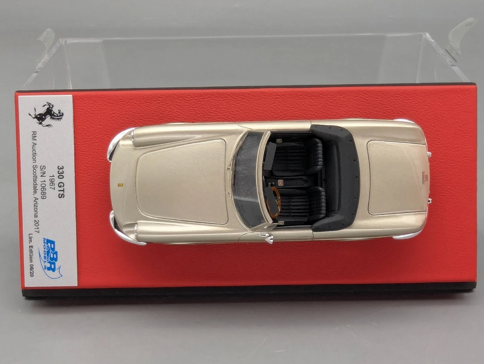 Modellautos 1:43 BBR Ferrari 330 GTS 1967 Auction 2017 Limited 06/20 mit OVP
