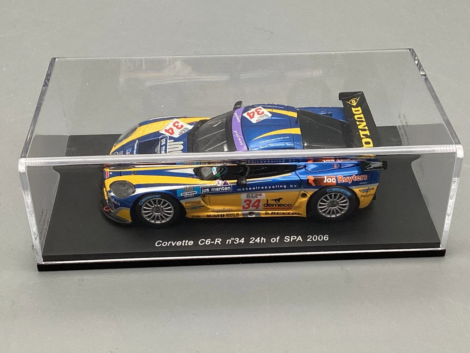 Modellautos 1:43 Spark Corvette C6-R 24h Spa 2006 #34 mit OVP