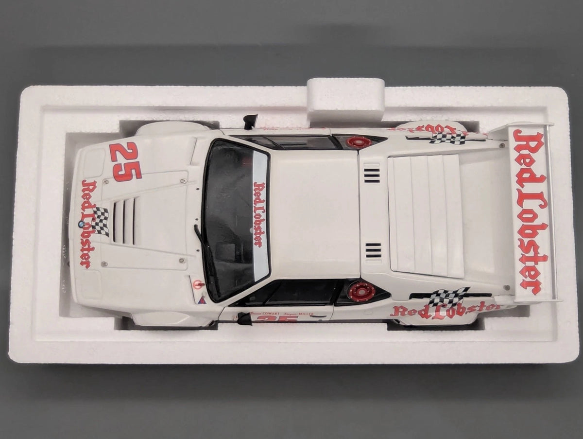 Modellautos 1:18 Minichamps BMW M1 Red Lobster WINNER Riverside 1981 #25 mit OVP