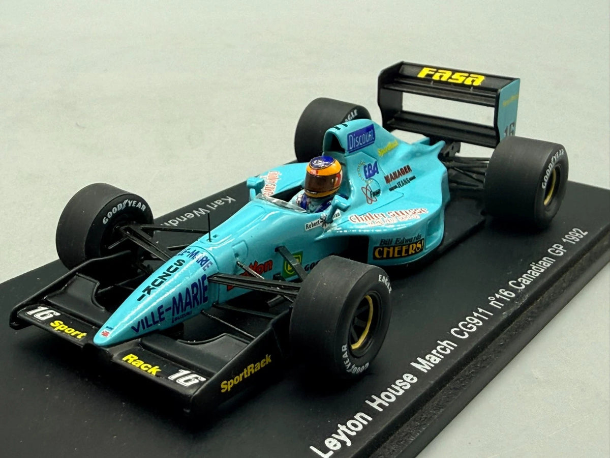 Modellautos 1:43 Spark Layton House March CG911 #16 Canadian GP 1992 mit OVP