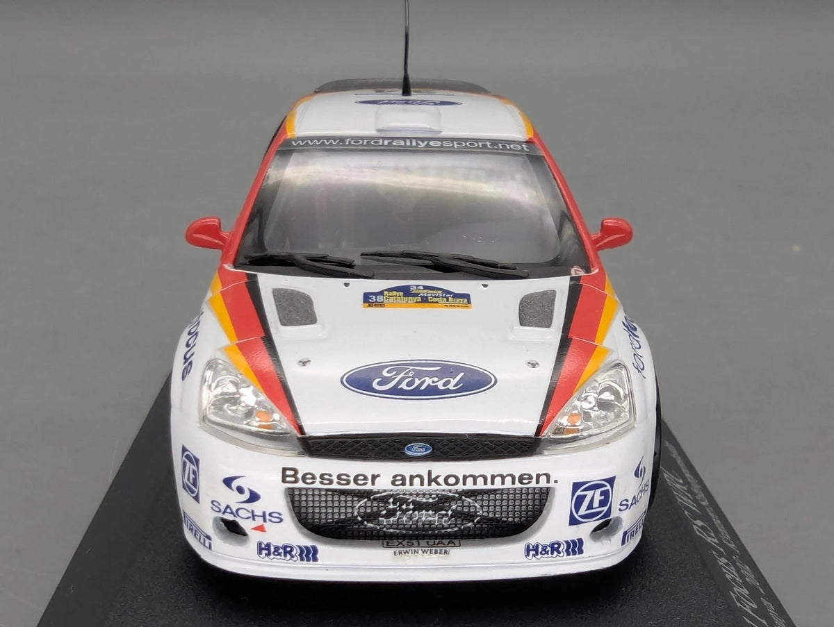 Modellautos 1:43 Minichamps Ford Focus RS WRC Rally Catalunya 2002 #34 mit OVP