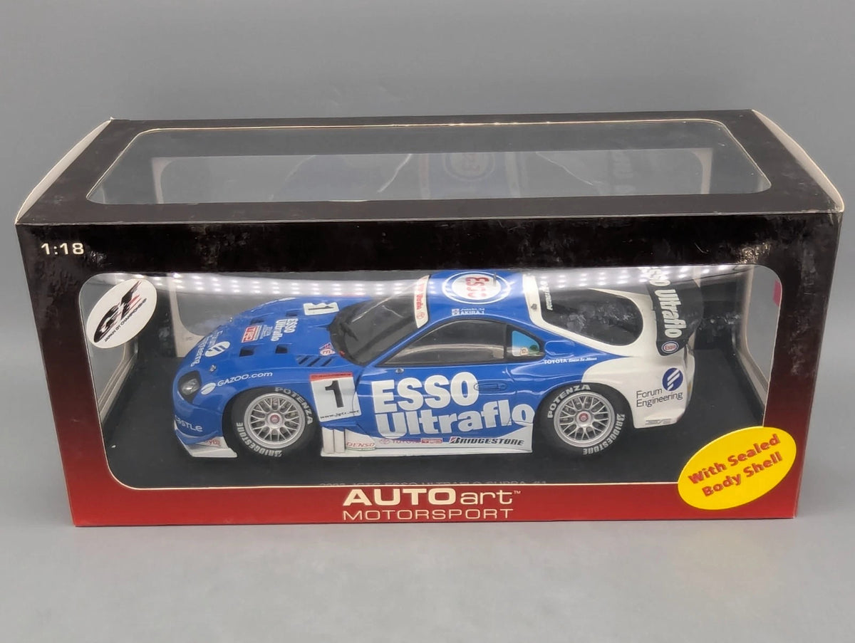 Modellautos 1:18 Autoart 80315 Toyota Supra JGTC 2003 Esso Ultraflo #1 mit OVP