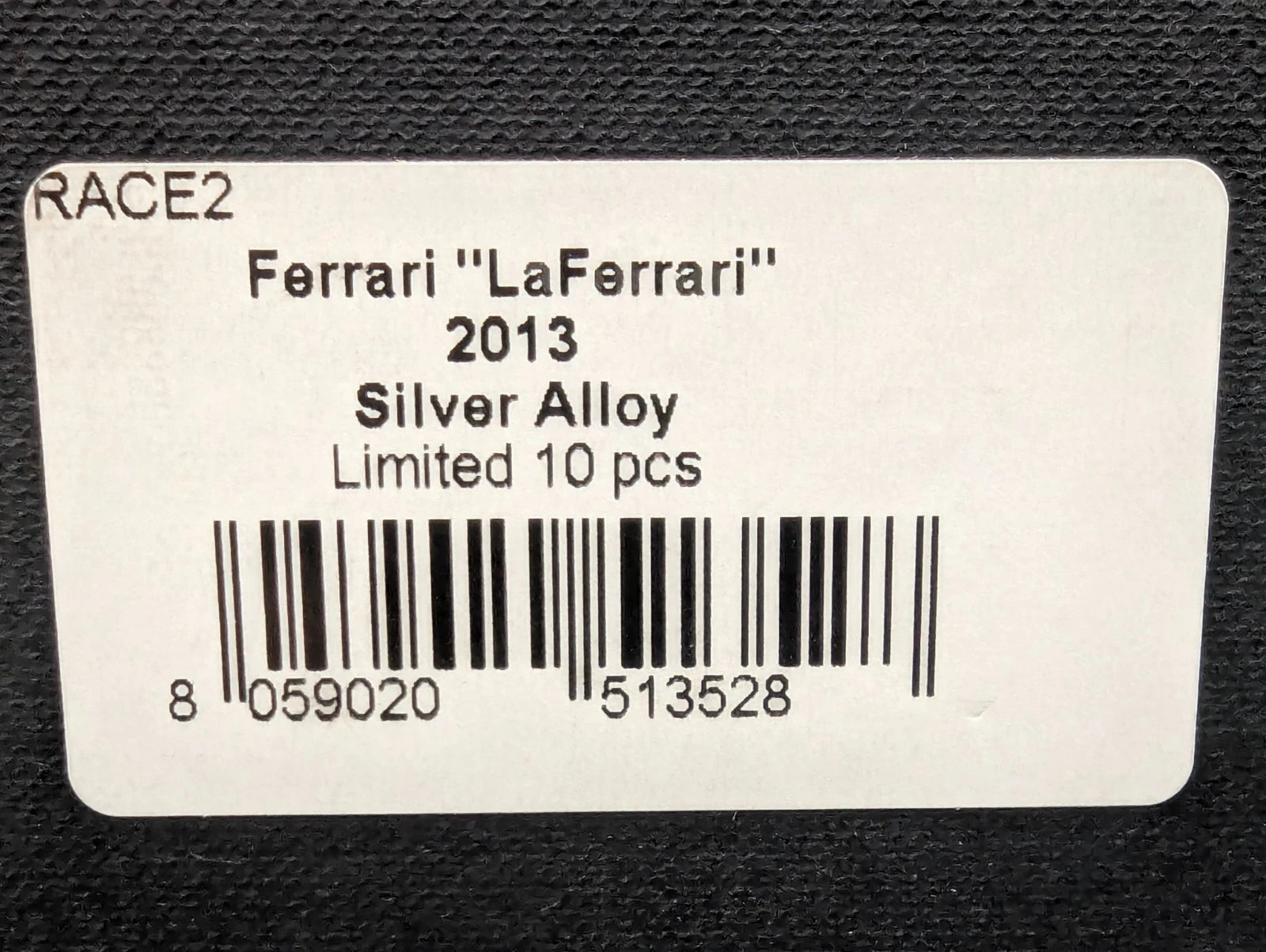 Modellautos 1:18 BBR Ferrari LaFerrari 2013 Silver Alloy Lt 03/10 OVP