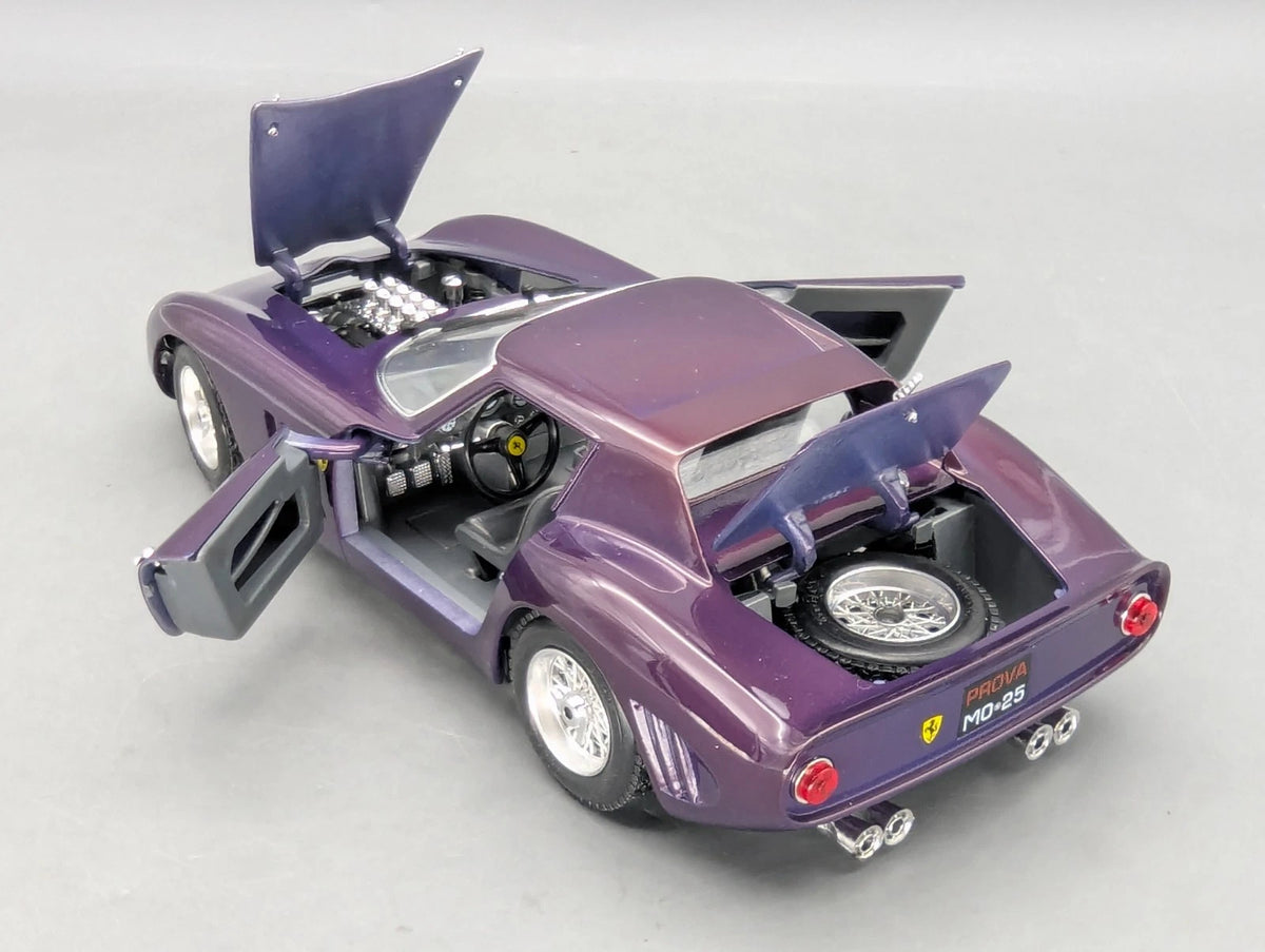 Modellautos 1:18 Guiloy 67527 Ferrari 250 GTO 1964 Violet Purple mit Vitrine