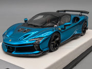 Modellautos 1:43 BBR Concept43 Ferrari SF90XX Stradale Chrome Blue Ltd 04/15 OVP