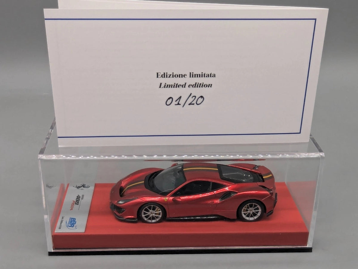 Modellautos 1:43 BBR Concept43 Ferrari 488 Pista RHD 2020 Rosso Fuoco 01/20 OVP