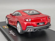 Modellautos 1:43 Bburago Ferrari Portofino Rot Metallic in Vitrine mit OVP