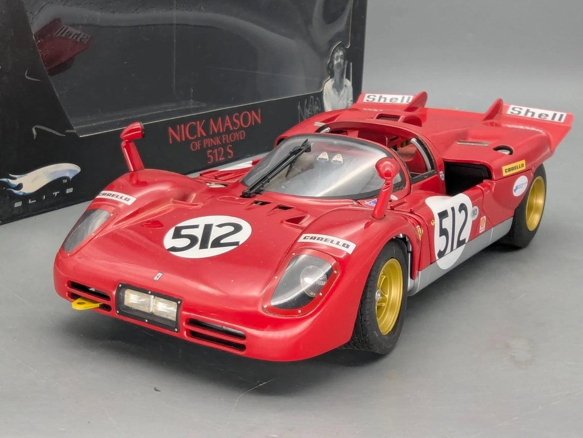 Modellautos 1:18 Hot Wheels Elite Ferrari 512 S Owner Nick Mason Pink Floyd OVP
