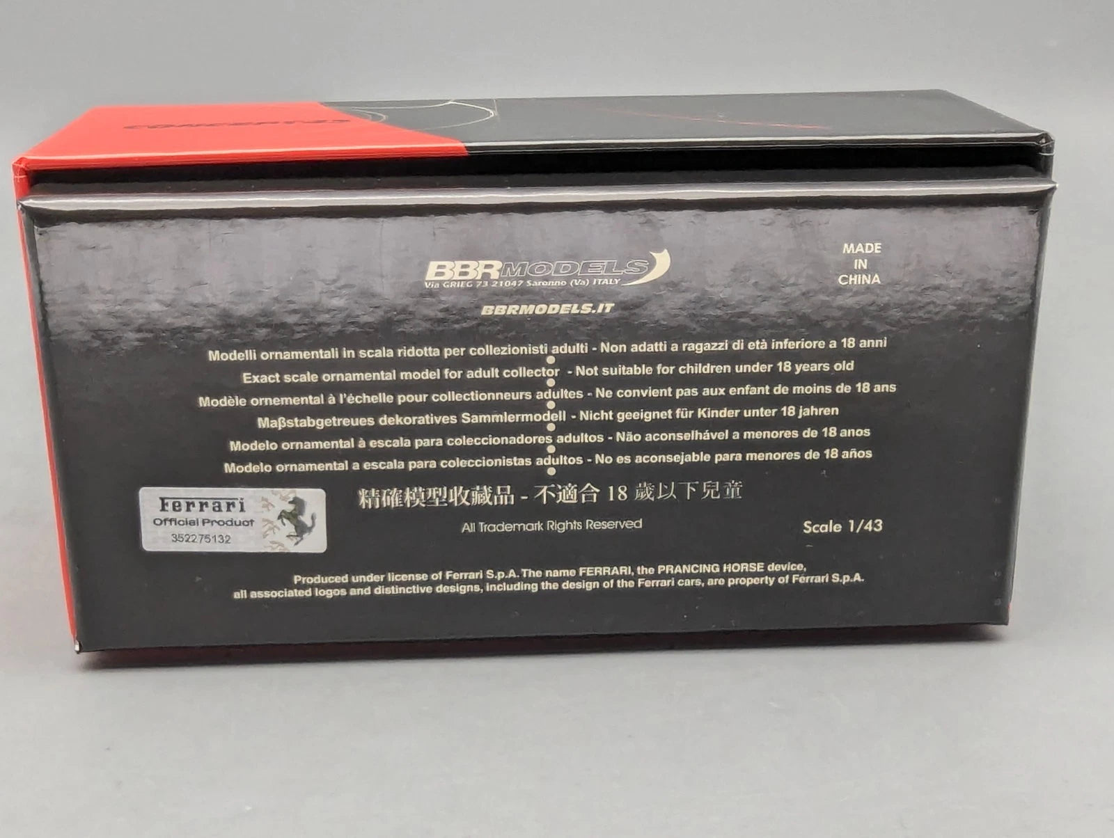 Modellautos 1:43 BBR Concept43 Ferrari SF90 XX Stradale Ltd 08/50 mit OVP