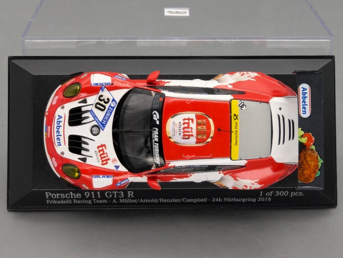 Modellautos 1:43 Minichamps Porsche 911 GT3 R 24h Nbrg 2018 Frikadelli #30 OVP