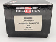 Eidolon Make Up 1:43 Lamborghini Sian FKP 37 2019 Blu Hal "Build to Order" OVP