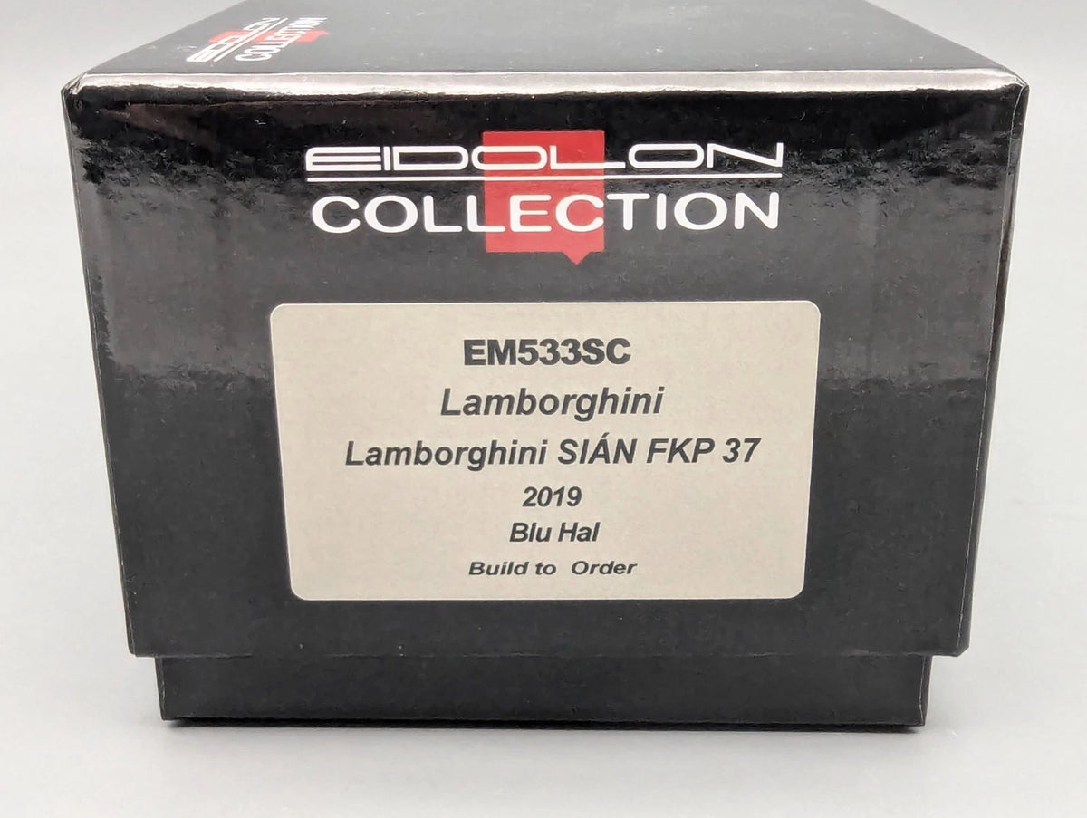 Eidolon Make Up 1:43 Lamborghini Sian FKP 37 2019 Blu Hal "Build to Order" OVP