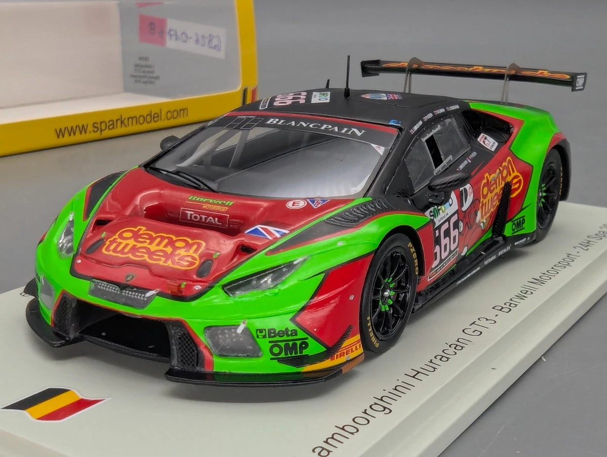Modellautos 1:43 Spark SB294 Lamborghini Huracan GT3 24h Spa 2016 #666 OVP