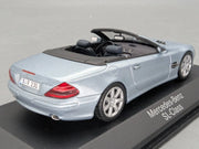 Modellautos 1:43 Minichamps Mercedes Benz SL Klasse Silberblau Met. Dealer OVP