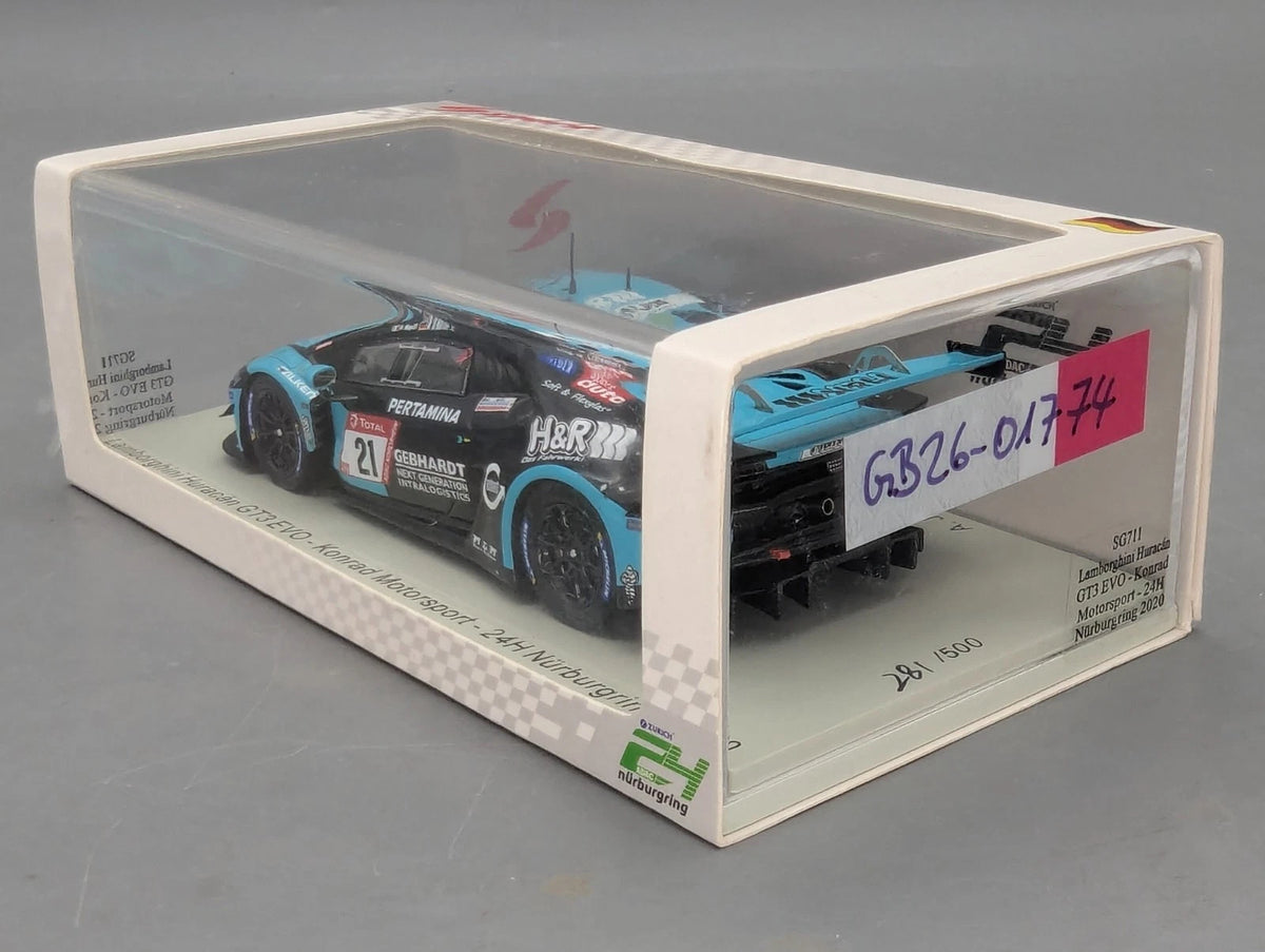 Modellautos 1:43 Spark SG711 Lamborghini Huracan GT3 EVO 24h Nbrg 2020 #21 OVP