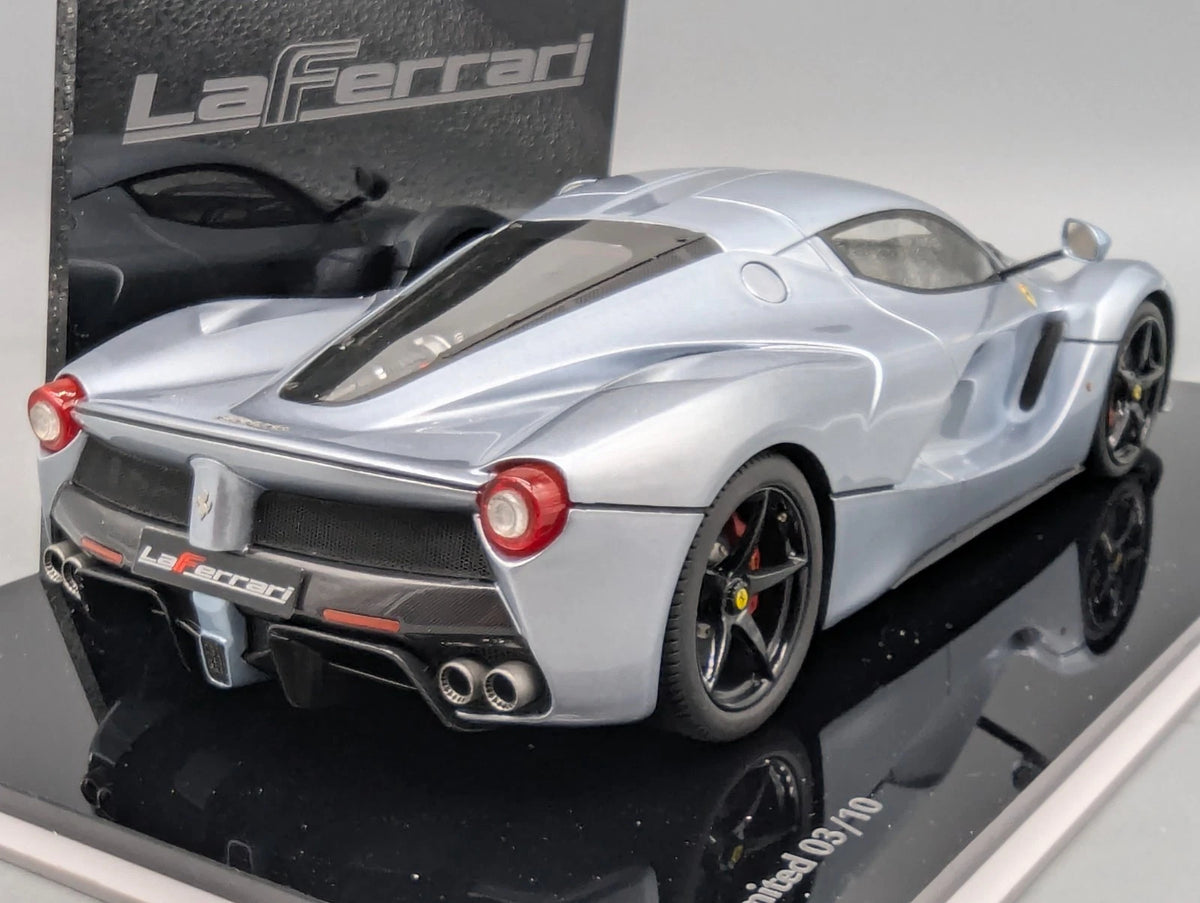 Modellautos 1:18 BBR Ferrari LaFerrari 2013 Silver Alloy Lt 03/10 OVP