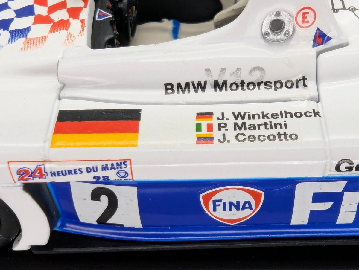 Modellautos 1:43 Minichamps BMW V12 Le Mans #2 Winkelhock Cecotto u.a Dealer OVP