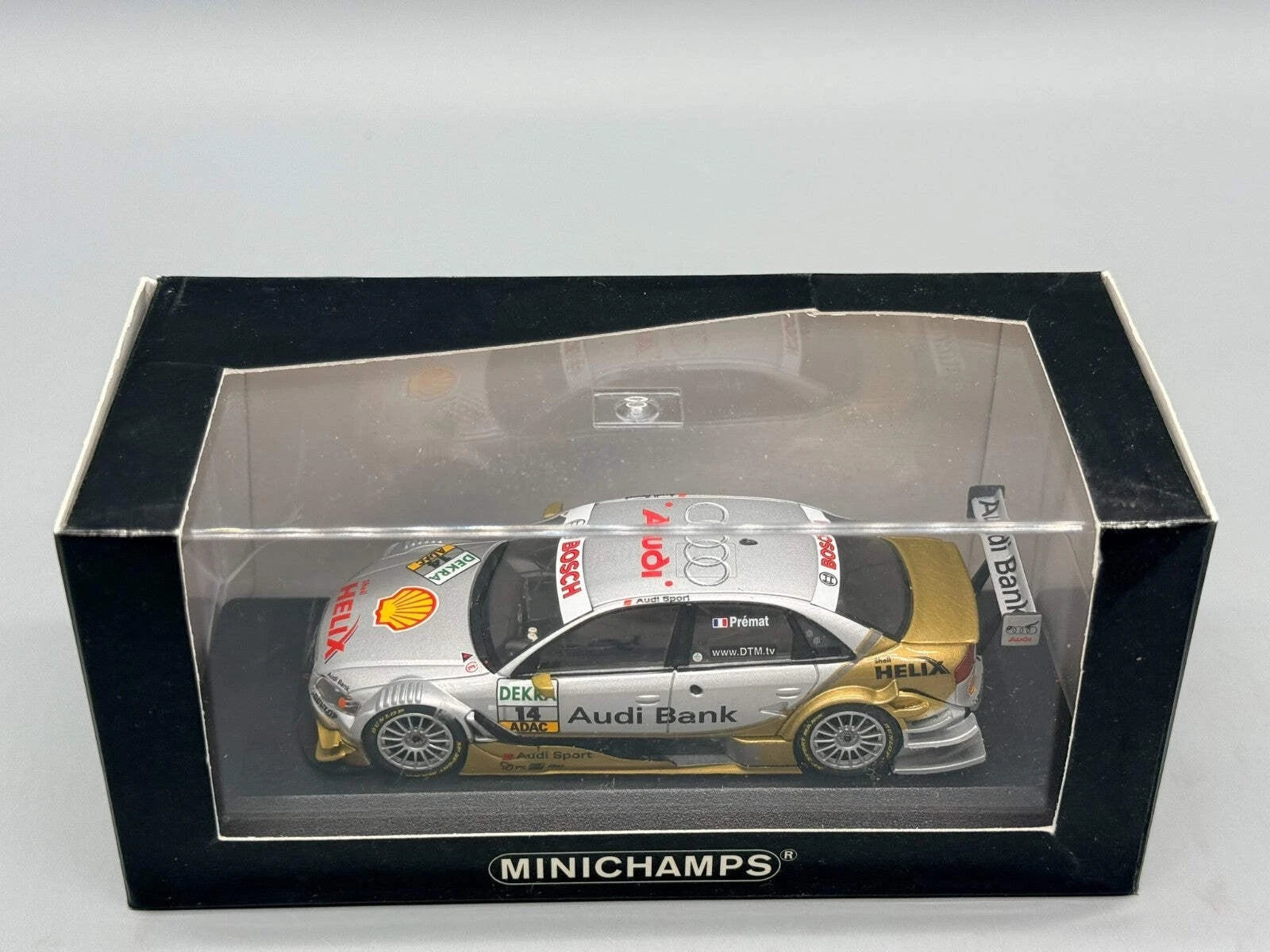 Modellautos 1:43 Minichamps Audi A4 DTM 2008  #14 Alexandre Premat mit OVP