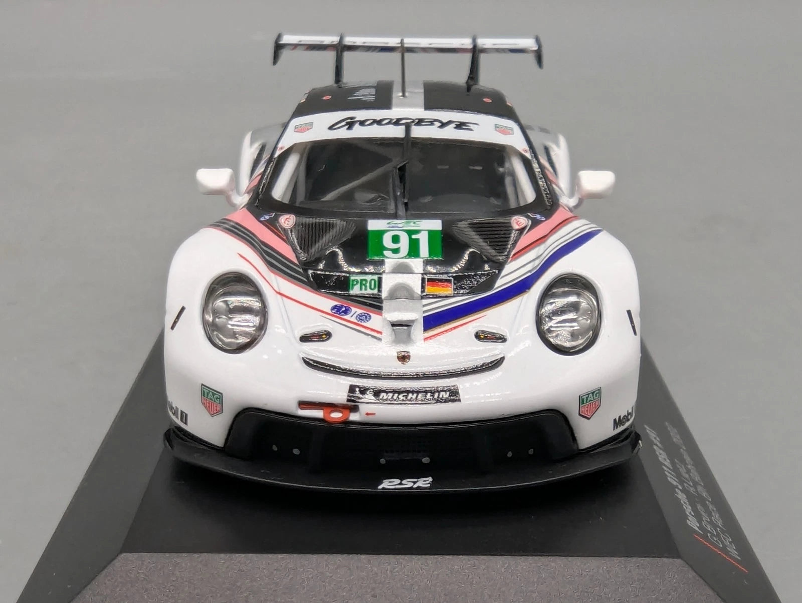 Modellautos 1:43 IXO Porsche 911 RSR WEC 8h Bahrain 2022 #91 Bruni Lietz mit OVP