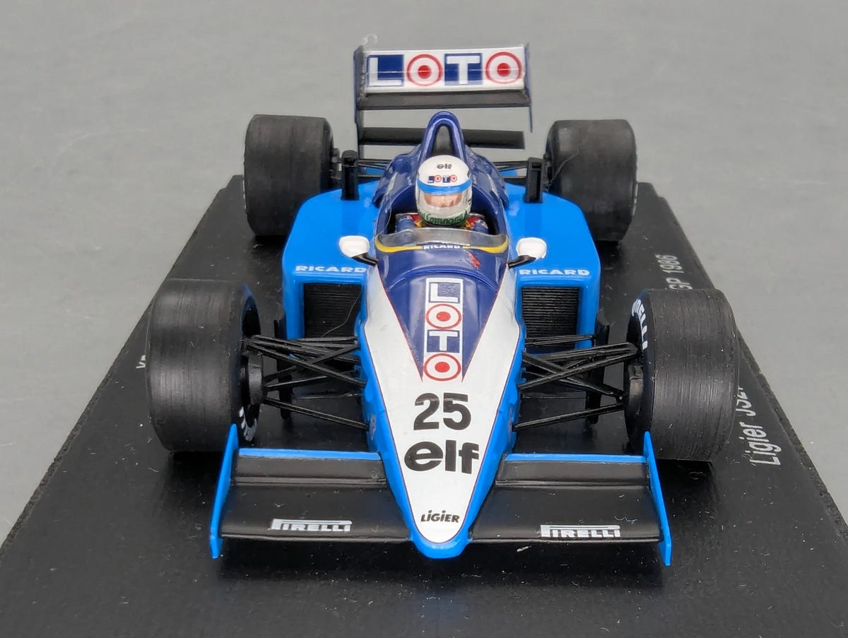 Modellautos 1:43 Spark S3971 Ligier JS27 GB GP 1986 #25 Rene Arnoux mit OVP