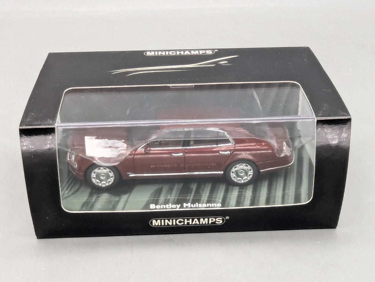 Modellautos 1:43 Minichamps Bentley Mulsanne 2010 Rot Red Metallic mit OVP