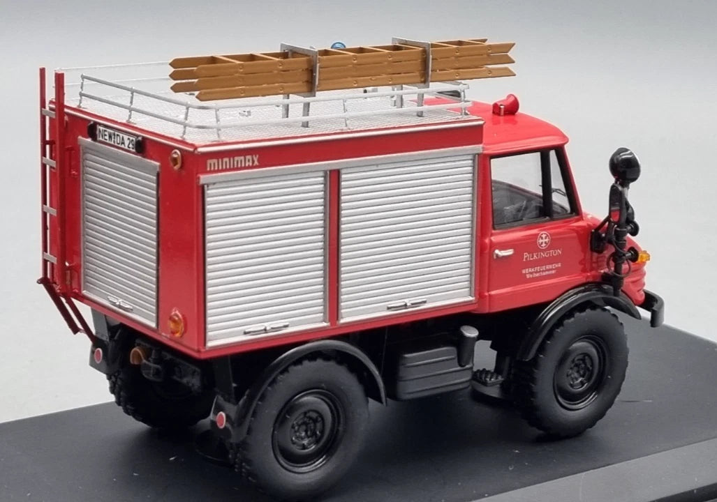 LKW Modelle 1:43 Schuco 03157 Mercedes-Benz Unimog 406 Feuerwehr Pilkington OVP
