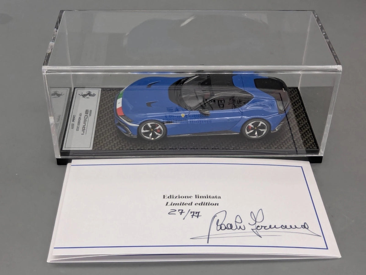 Modellautos 1:43 BBR Ferrari 12Cilindri Azzurro Dino VIP Modell 2025 27/77 OVP