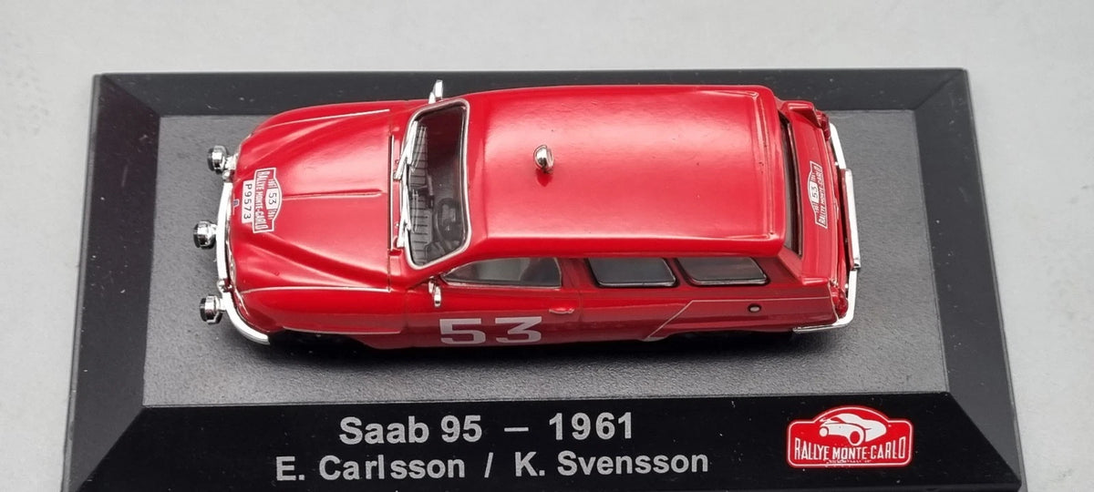 Modellautos 1:43 Atlas Saab 95 #53 Rallye Monte Carlo 1961 OVP
