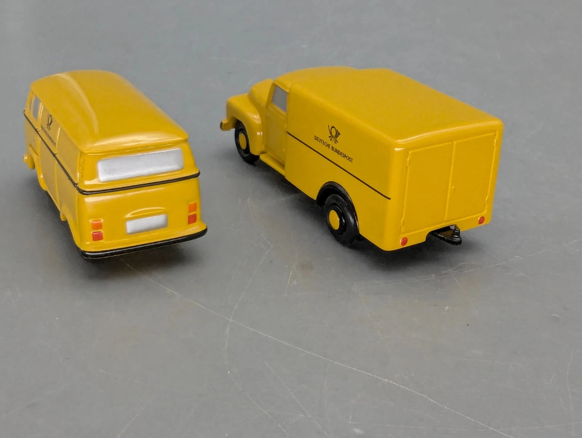 Modellautos 1:90 Schuco Piccolo Set Deutsche Bundespost VW und Hanomag 2-tlg OVP