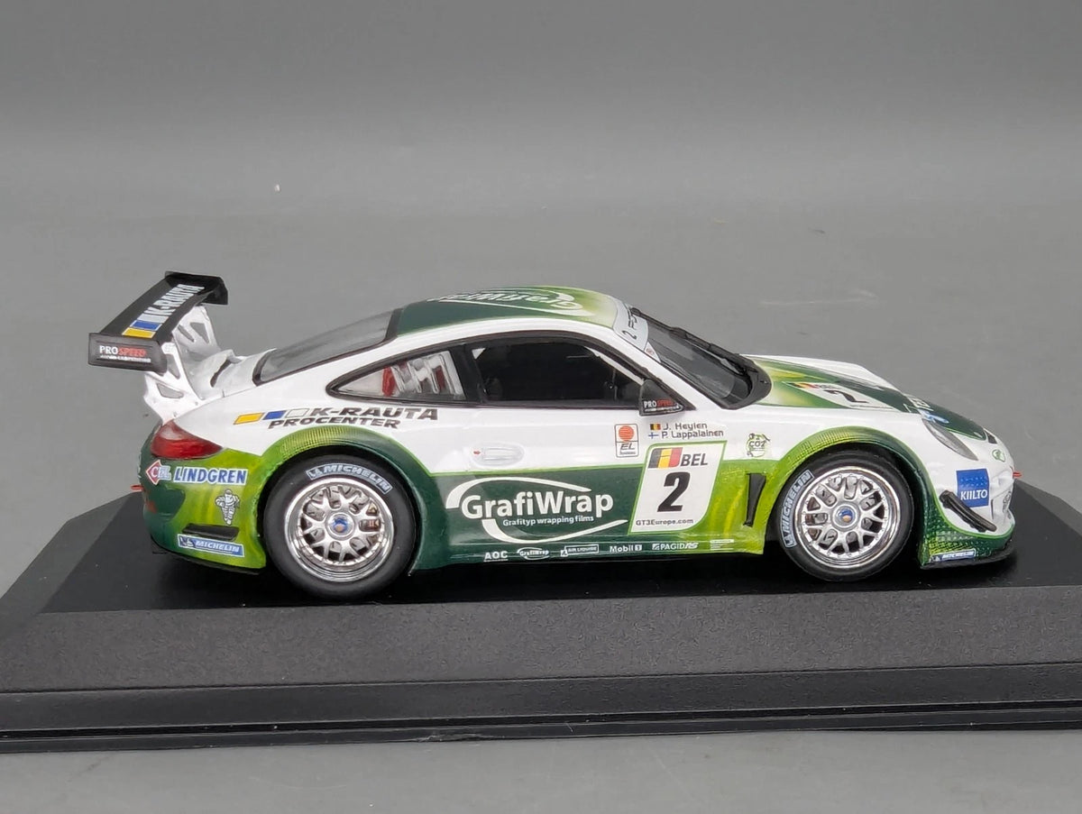 Modellautos 1:43 Minichamps Porsche 911 GT3 R FIA EU-Championship 2011 #2 OVP
