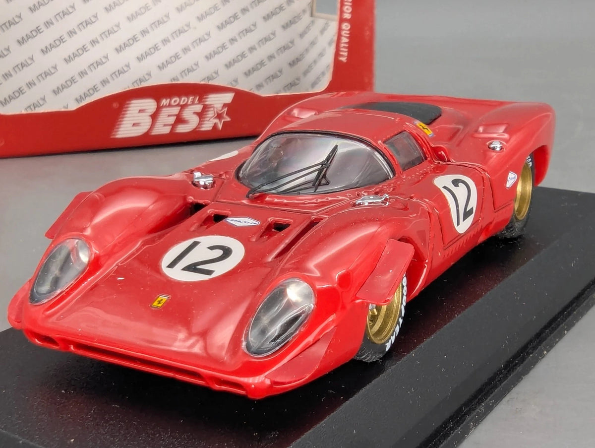 Modellautos 1:43 Best Model Ferrari 312 P Coupe 1969 #12 P. Rodriguez mit OVP