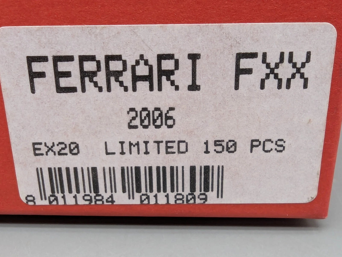 Modellautos 1:43 BBR Ferrari FXX 2006 Limited 017/150 Spiegelplatte Vitrine OVP