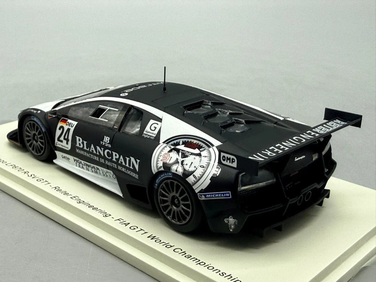 Modellautos 1:43 Spark Lamborghini Murcielago LP670 R-SV GT1 WC 2010 #24 + OVP