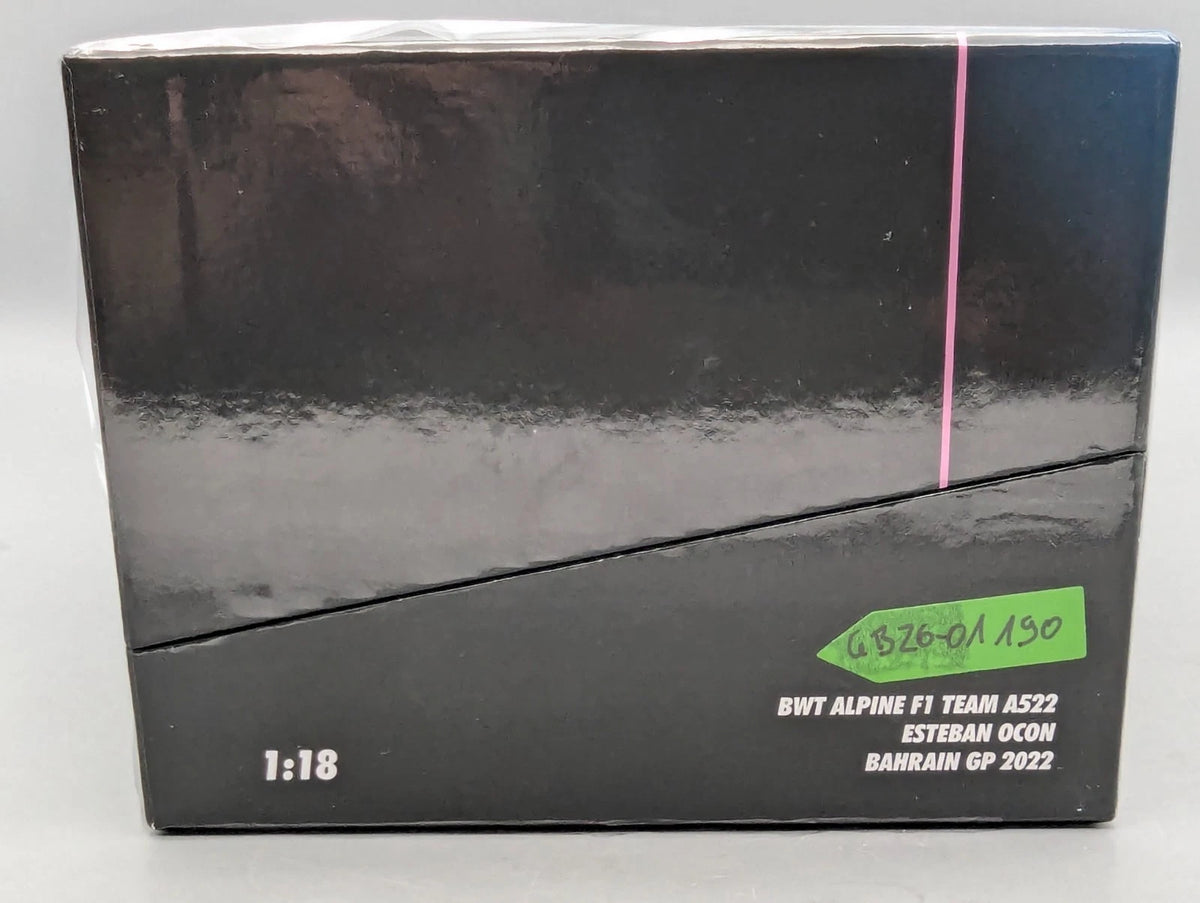 Modellautos 1:18 Minichamps BWT Alpine Bahrain GP 2022 #31 Esteban Ocon mit OVP