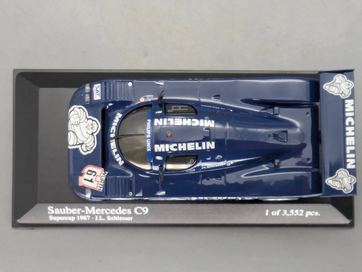 Modellauto 1:43 Minichamps Sauber Mercedes C9 Supercup 1987 #61 Schlesser OVP
