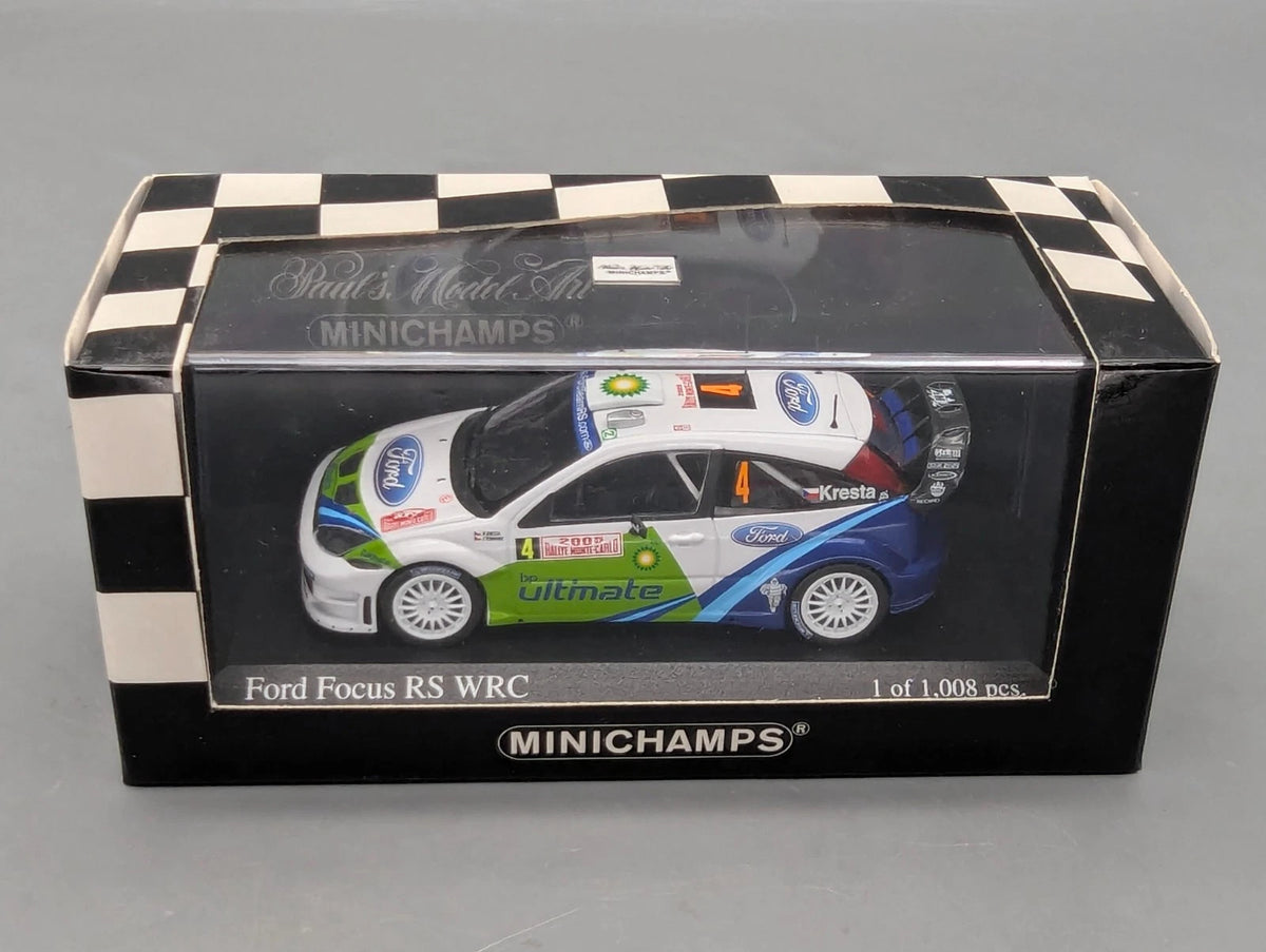 Modellautos 1:43 Minichamps Ford Focus RS WRC Rallye Monte Carlo 2005 #4 mit OVP